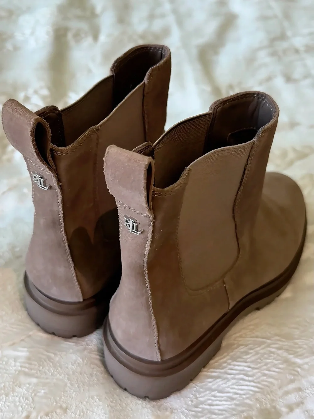 Ralph Lauren Suede Leather Chelsea Boots – women's Size 38